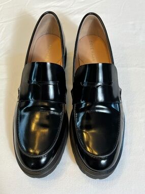 *FIRM PRICE* Cole Haan Grand 360 Patent Leather Penny Loafers with Lug Soles